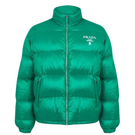 prada bomber jacket green|prada nylon bomber.